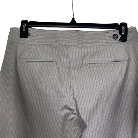Mossimo women's size 10 office dress capris gray pinstripe midrise - Picture 4 of 8